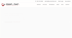 Desktop Screenshot of countonthat.com