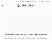 Tablet Screenshot of countonthat.com